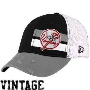  New Era New York Yankees White Double Stripe Vintage Flex 