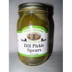  Nostalgic Mercantiles Dill Pickle Spears  16 Oz (Pint Jar 
