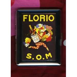  Florio Marsala SOM Vintage Advertising ID CIGARETTE CASE 