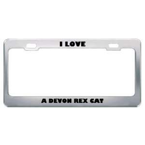  I Love A Devon Rex Cat Animals Pets Metal License Plate 