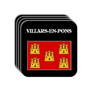 Poitou Charentes   VILLARS EN PONS Set of 4 Mini Mousepad Coasters