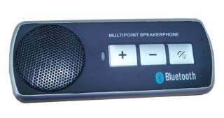 New Multi Point Bluetooth Speakerphone Handsfree V2.1 Car Kit + Sun 