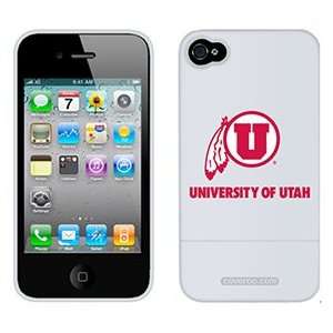  University of Utah U Small on Verizon iPhone 4 Case by 