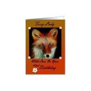  Birthday  43rd / For Her / Foxy Lady Card Toys & Games