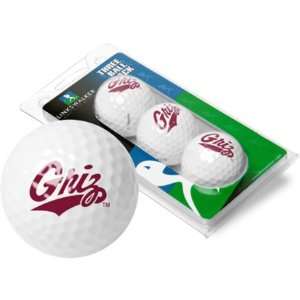  Montana Grizzlies Top Flite XL Golf Balls 3 Ball Sleeve 