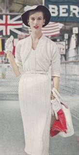 Vintage Knitting PATTERN Bolero Jacket Dress 1950s  