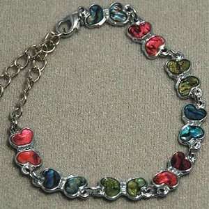  Anklet ~ Multi Color Butterfly 