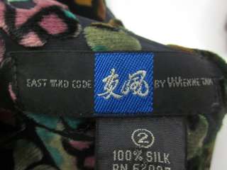 EAST WIND CODE VIVIENNE TAM Burned Velvet Shirt Sz 2  