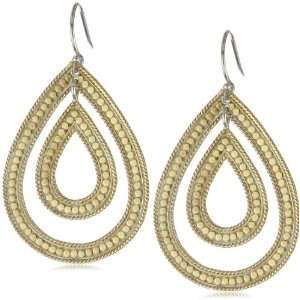Anna Beck Designs Timor Double Open Drop 18k Gold Plated Earrings