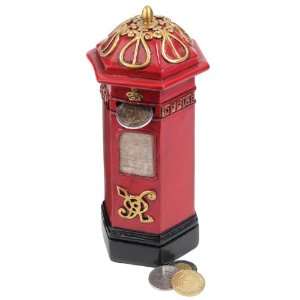   Victorian Collectible Post Box Mechanical Bank Stat