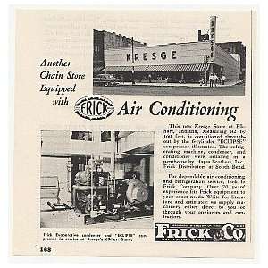  1955 Kresge Store Elkhart IN Frick Air Conditioning Print 