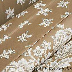 FRENCH PROVENCIAL TAN FLORAL 300T QUEEN DUVET COVER SET  