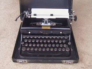 vintage royal typewriter portable quiet deluxe touch control with case 