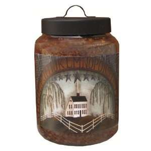   Gallon Bread Basket Jar Candle with AbcS Folk Art