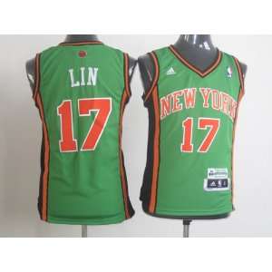 Jeremy Shu how Lin #17 NBA New York Knicks Green Basketball Jerser 