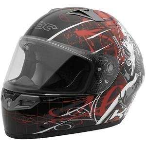  KBC VR 2R Lady Killer Helmet   Small/Black/Red Automotive