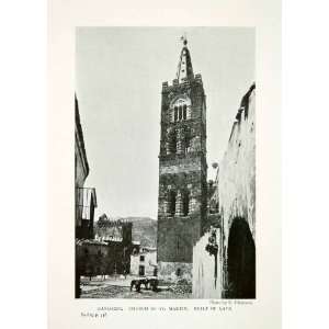  1904 Print Church Saint Martin Randazzo Sicily Italy Lava 