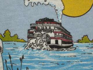 vintage 80s HANNIBAL MISSOURI T Shirt tourist steamboat SMALL soft 