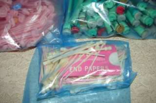 VTG NICE LOT PERM RODS/GREEN/PINK/PINS/PAPERS  