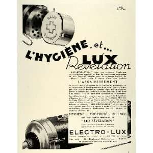 1931 Ad Electro Lux Revelation Beauty Vacuum Face Appliance Hygiene 