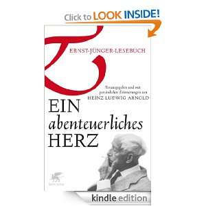 Ein abenteuerliches Herz Ernst Jünger Lesebuch (German Edition 
