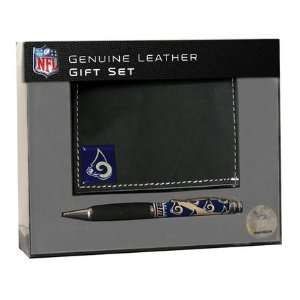  St. Louis Rams TriFold Wallet and Pen Gift Set Sports 