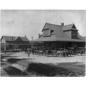    Lackawanna Railway Station,Mt Pocono,PA,c1905,train