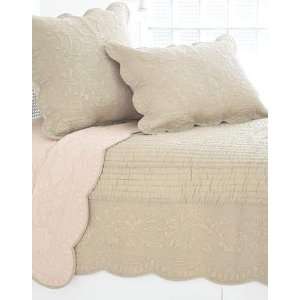  Pine Cone Hill Fanny Latte Quilted European Sham