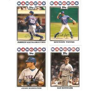  2008 Topps Texas Rangers Complete Team Set ( 24   Baseball 
