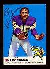 1963 Topps 105 ED SHAROCKMAN Vikings VG NO CREASE  