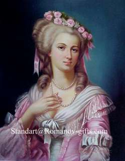 Oil Painting Royal Queen Marie Antoinette of France,Louis XVI Her last 