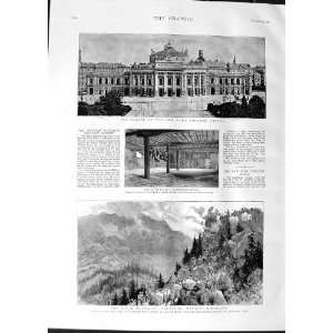  1888 Chela Crag Soldiers Himalayas Burg Theatre Vienna 