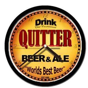  QUITTER beer and ale cerveza wall clock 