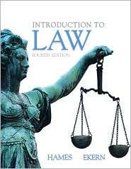 Introduction to Law, (013502434X), Joanne Banker Hames, Textbooks 