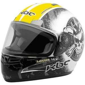  KBC Tarmac Hammerhead Helmet   Small/Yellow Automotive
