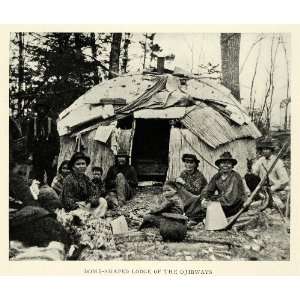   Tribe Chief Kawbawgam Presque Isle WI   Original Halftone Print Home