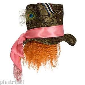   Store Mad Hatter Wig Top Hat Costume Alice in Wonderland Hair  
