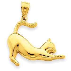  14k Stretching Cat Pendant West Coast Jewelry Jewelry