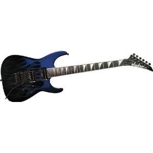   Jackson SL2H Custom USA Guitar Blue Ghost Flames Musical Instruments