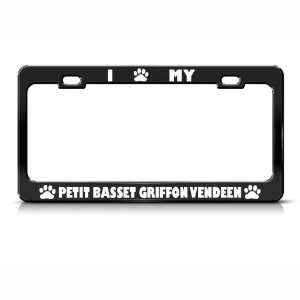  Petit Basset Griffon Vendeen Dog Metal License Plate Frame 