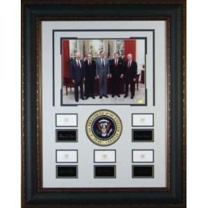  Gerald Ford unsigned Five Presidents Engraved Collection 