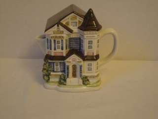 Otagiri Blue Victorian House MiniatureTeapot Perfect Gift  