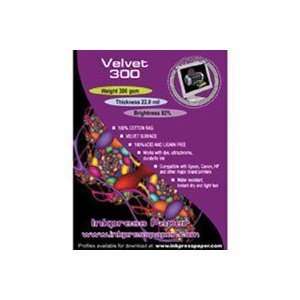   11 Velvet 300gsm Printable Media for Inkjet Printers 25 sheets