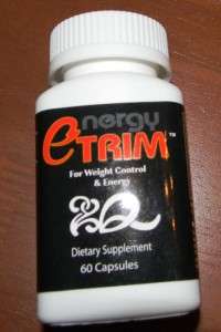 Bottle of Energy Etrim All Natural Energy and Dietary Supplement In 1 