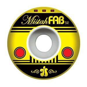  Hubba Mistah Fab Yellow Bus 51mm, Set of 4 Sports 