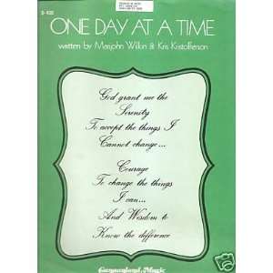  Sheet Music One Day At A Time Kris Kristofferson 7 