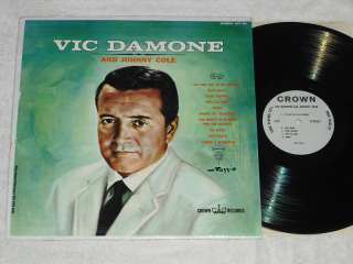VIC DAMONE w/Johnny Cole (1963) Stereo CROWN LP  