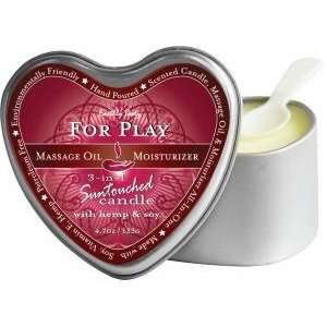   Play Valentines Heart Shaped Massage Candle