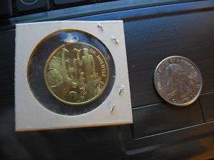   doubloon 10k real gold charm 1970 alla DR DOLITTLE .36 OZ GOLD  