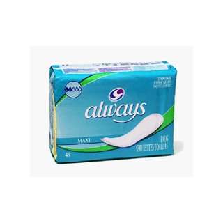  Always Maxi Pads, Regular  48 wipes/ 6 pack Beauty